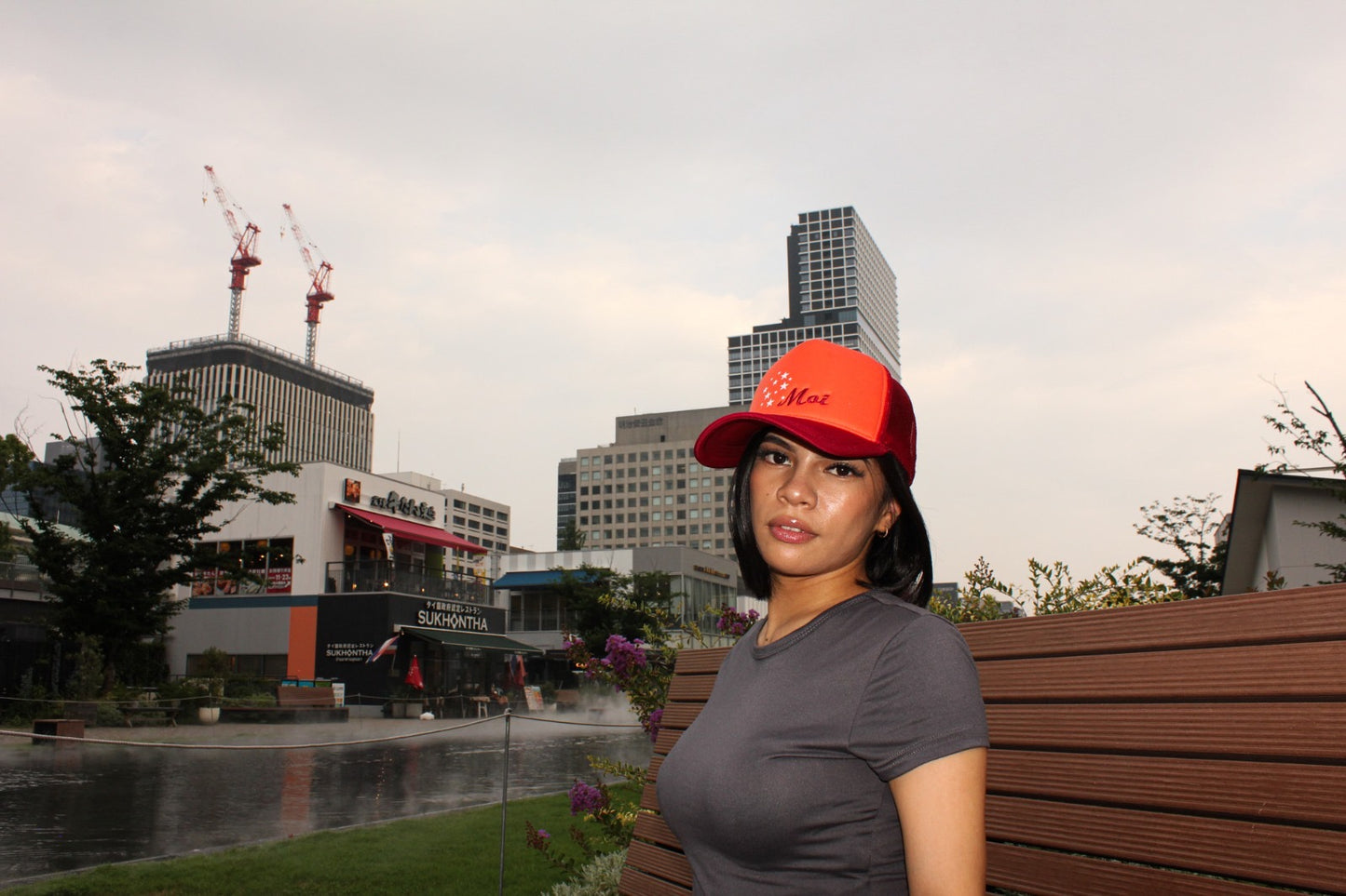 MOI SUNSET BLAZE TRUCKER CAP