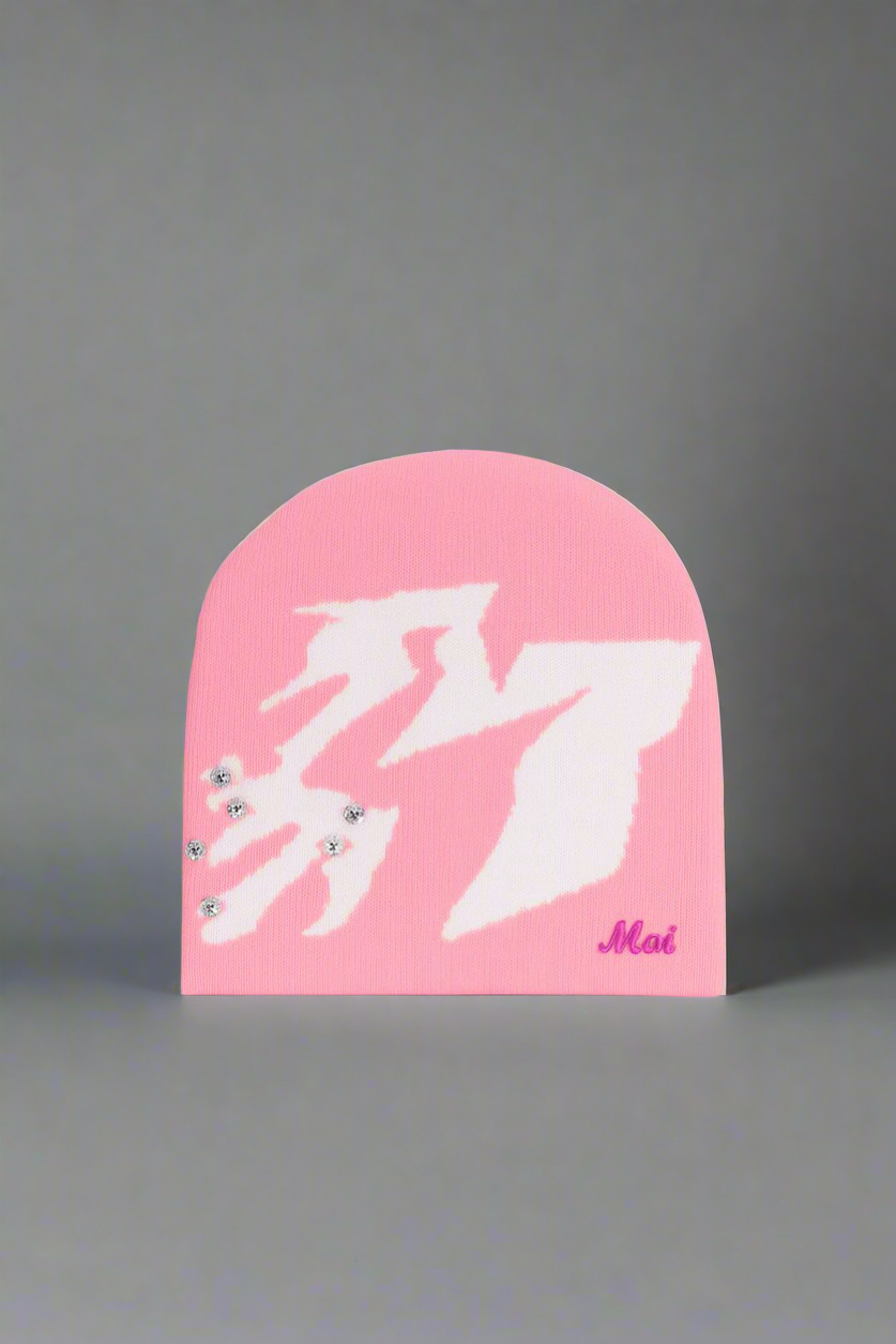 MOI PINK LIGHING BEANIE