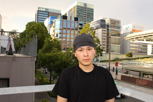 MOI NAVY BLUE CLOTH BEANIE
