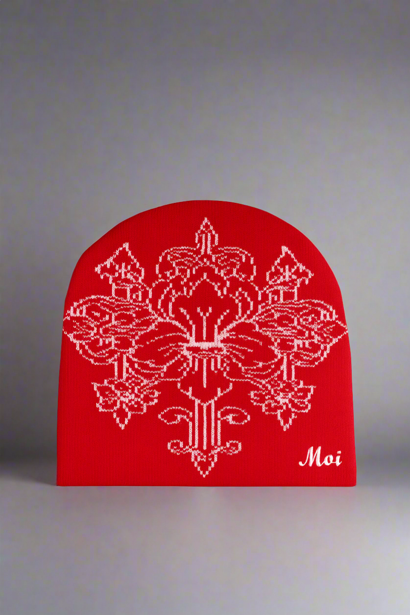 MOI ROYAL SCARLET BEANIE