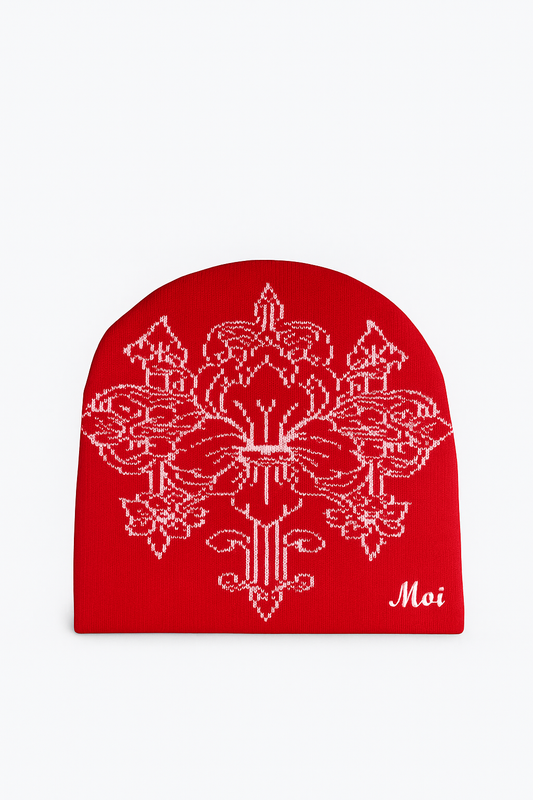 MOI ROYAL SCARLET BEANIE