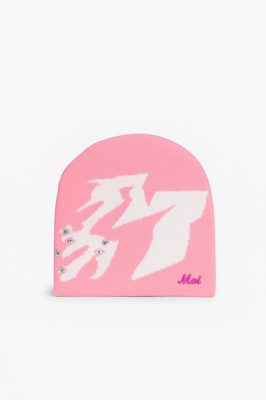 MOI PINK LIGHING BEANIE
