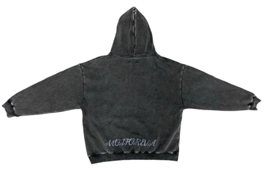 MOIFOREVA VINTAGE WASH ZIPPER HOODIE